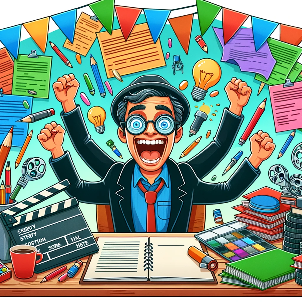 Screenwriter at work